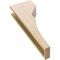Ekena Millwork 5"W x 10"D x 30"H Thin Monterey Rough Cedar Woodgrain TimberThane Corbel, Primed Tan CORUR05X10X30MONRCPR - alternate 6